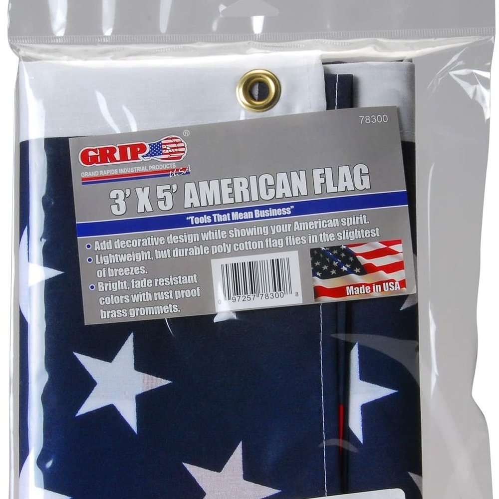 GRIP 3' x 5' U.S. American Flag NWT